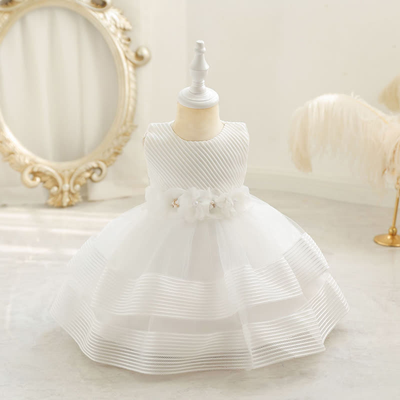 Mesh Rosette Sleeveless Midi Dresses - image 2