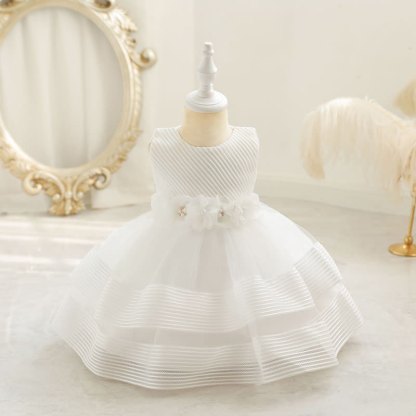 Mesh Rosette Sleeveless Midi Dresses - image 2