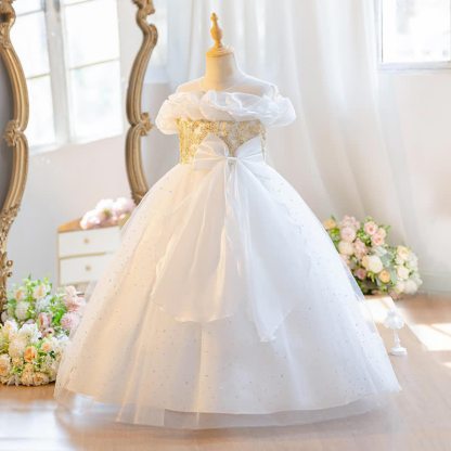 Mesh Bow Ruched Short Sleeve Maxi Dresses - image 17