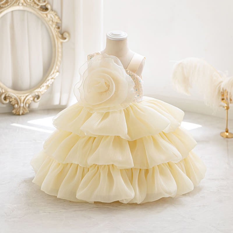 Chemical Fiber Blend Folds Rosette Sleeveless Midi Dresses - image 15