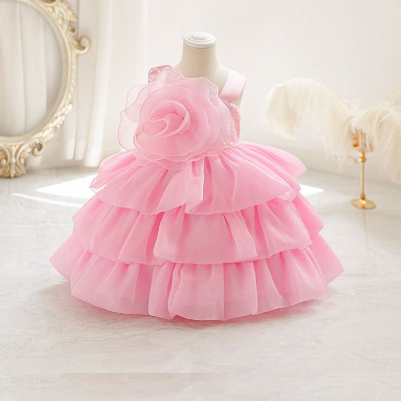 Chemical Fiber Blend Folds Rosette Sleeveless Midi Dresses - image 20