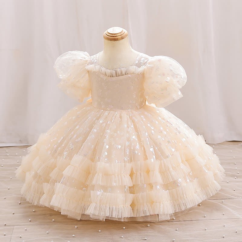 Mesh Piping Short Sleeve Midi Dresses - image 2