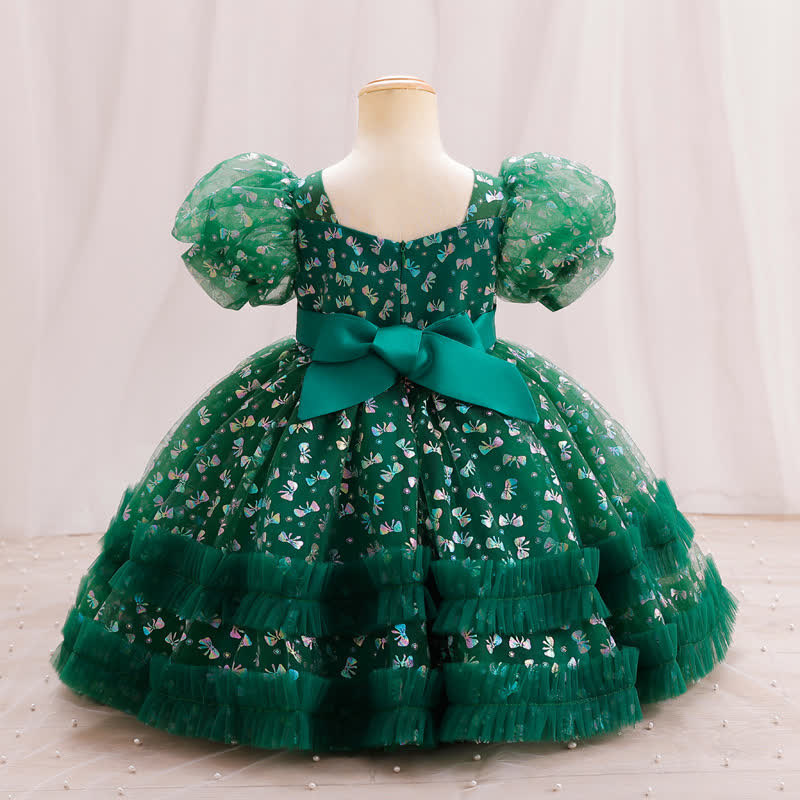 Mesh Piping Short Sleeve Midi Dresses - image 9