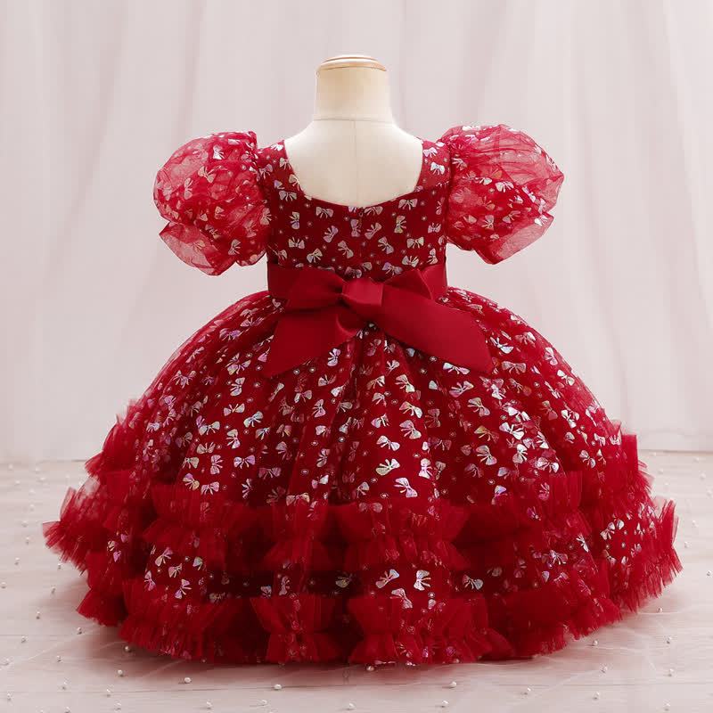 Mesh Piping Short Sleeve Midi Dresses - image 13