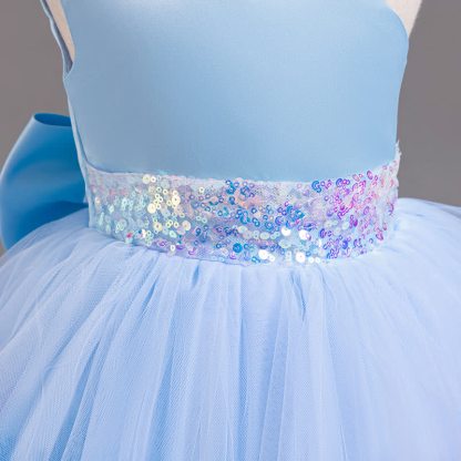 Mesh Flouncing Sleeveless Midi Dresses - image 3