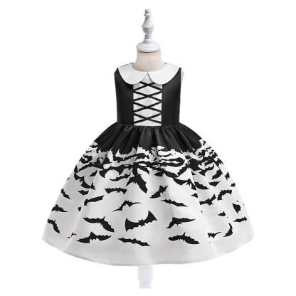 Chemical Fiber Blend Printing Sleeveless Mid-long Dresses - image 6