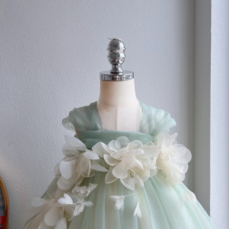 Mesh Rosette Sleeveless Midi Dresses - image 6