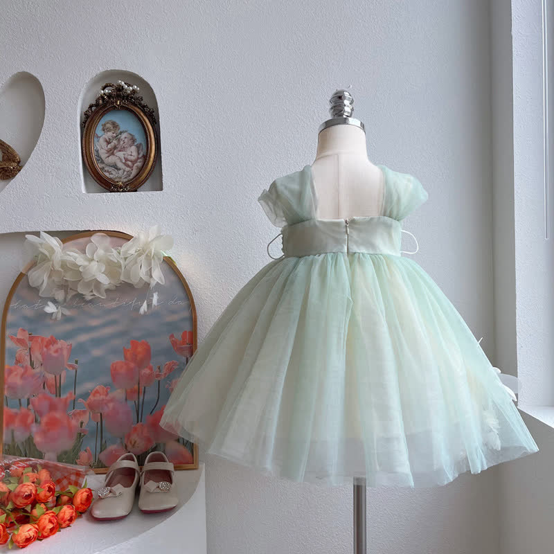 Mesh Rosette Sleeveless Midi Dresses - image 4