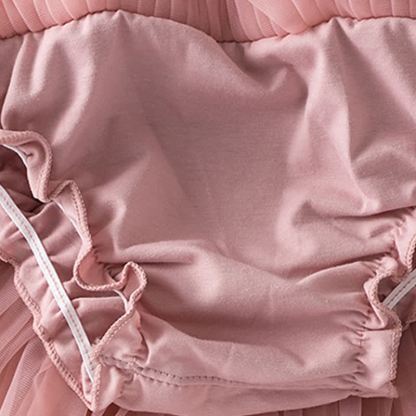 Mesh Folds Short Skirts - image 5