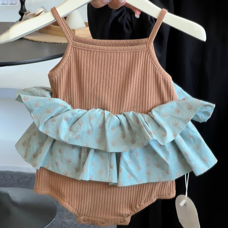 [Archive Sale] Cotton Split Joint Sleeveless Short Tops - image 3
