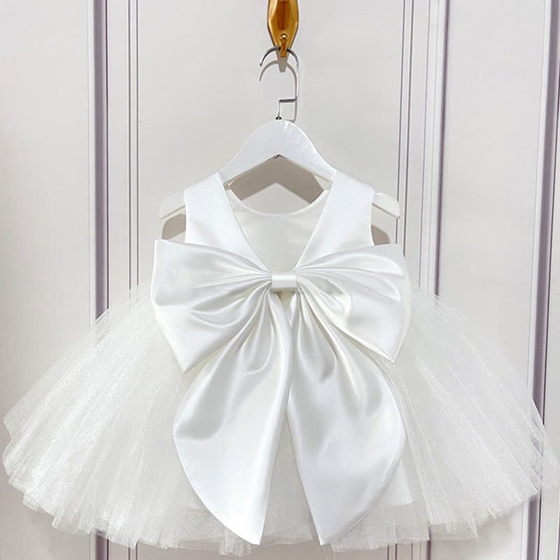 Satin Bow Sleeveless Midi Dresses - image 6