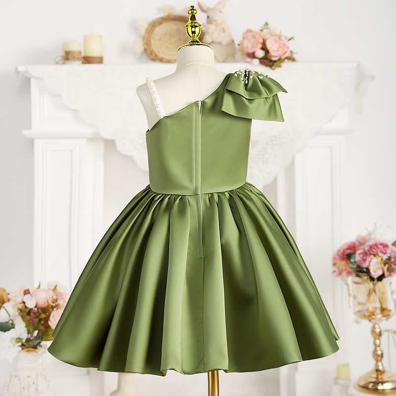 Satin Bow Sleeveless Midi Dresses - image 2