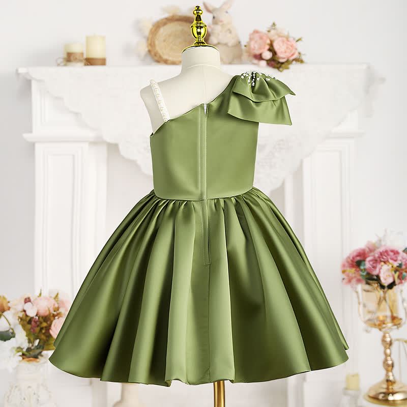 Satin Bow Sleeveless Midi Dresses - image 2