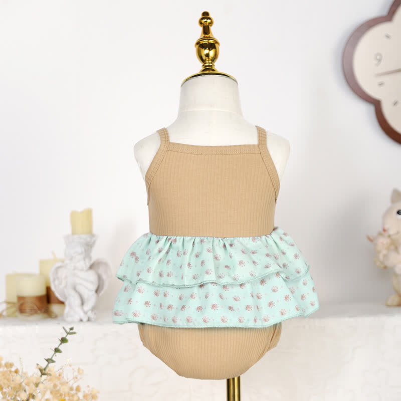 [Archive Sale] Cotton Split Joint Sleeveless Short Tops - image 1