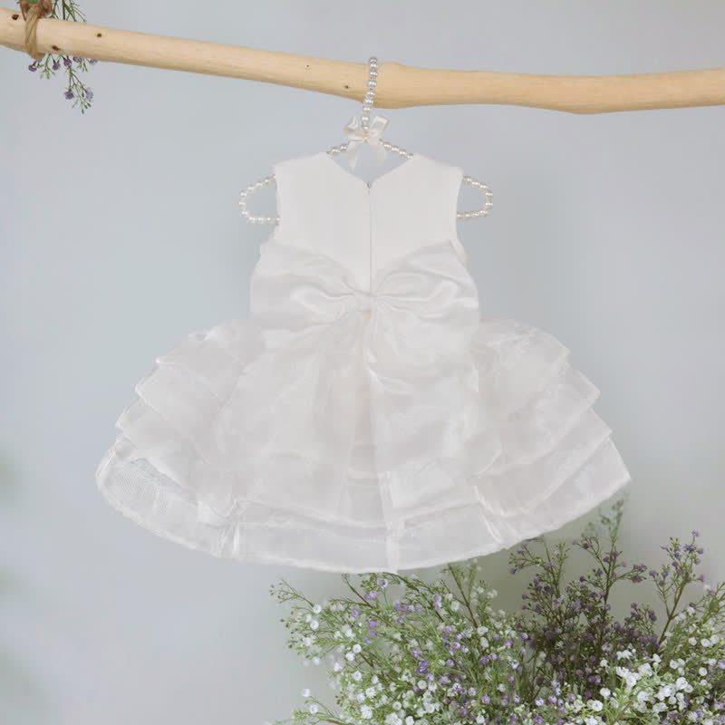 Organza Imitation Pearls Beaded Loose Midi Dresses - image 3