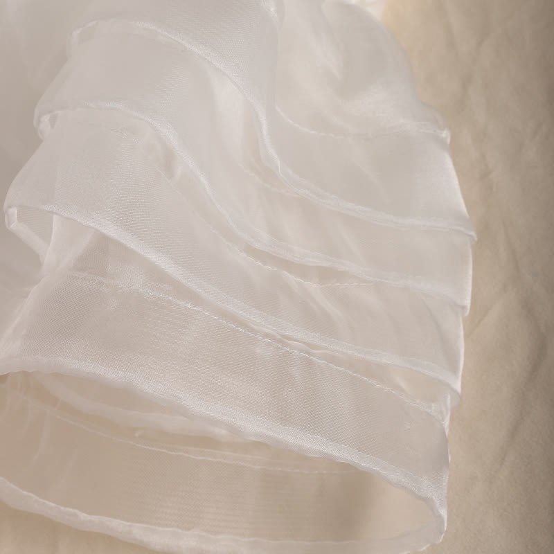 Organza Imitation Pearls Beaded Loose Midi Dresses - image 8