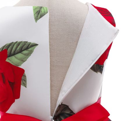 Satin Bow Sleeveless Mid-long Dresses - image 10