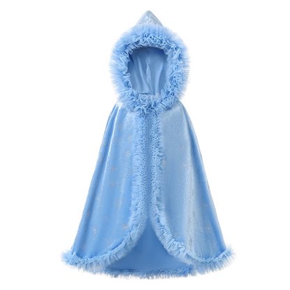 [Archive Sale] Mesh Stamped Silver Mid-long Outerwear - Cape - 5-6Y【110cm】 - image 1