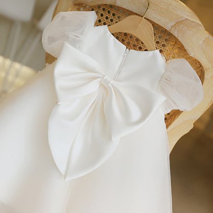 Mesh Applique Short Sleeve Midi Dresses - image 2