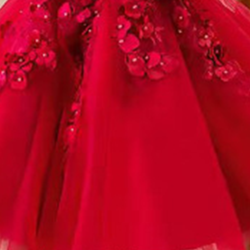 Mesh Applique Short Sleeve Midi Dresses - image 6