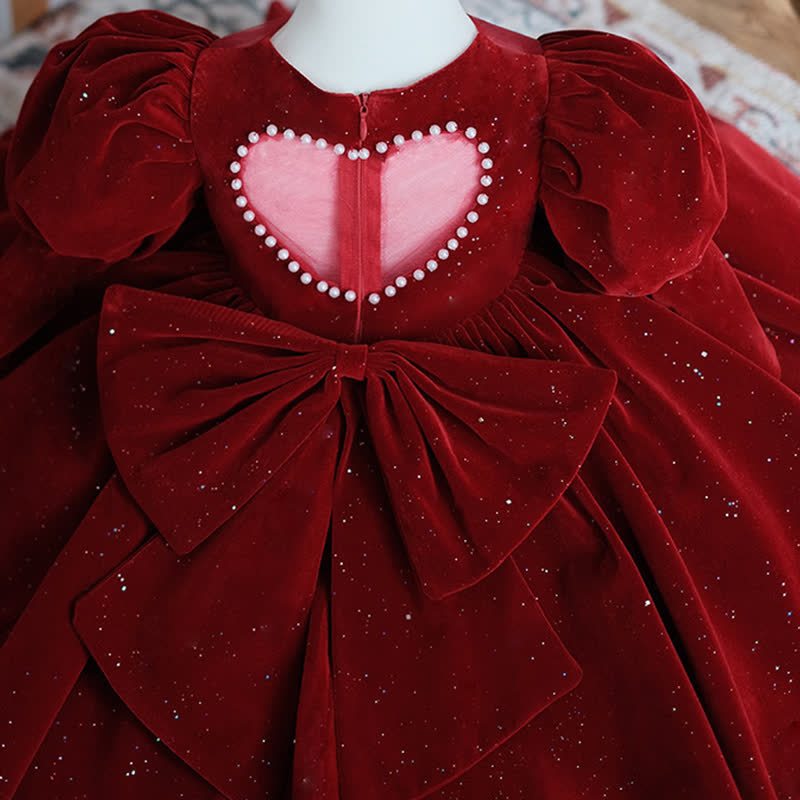 Velvet Glitter Long Sleeve Mid-long Dresses - image 5