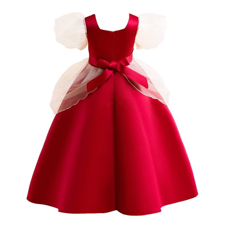 Satin Lace Short Sleeve Maxi Dresses - image 10