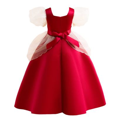 Satin Lace Short Sleeve Maxi Dresses - image 10