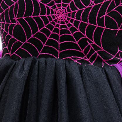 Mesh Halloween Painting Short Sleeve Midi Dresses - image 5