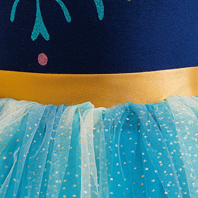 Mesh Split Joint Ballet Short Sleeve Midi Dresses - image 6