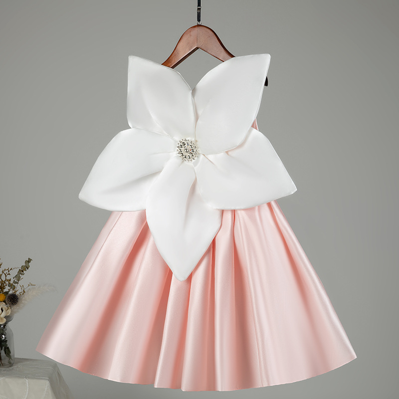 Satin Rosette Sleeveless Midi Dresses - image 2