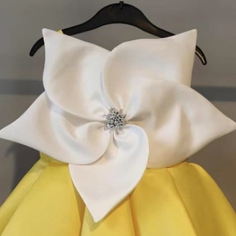 Satin Rosette Sleeveless Midi Dresses - image 6