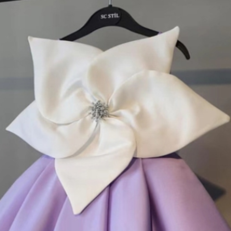 Satin Rosette Sleeveless Midi Dresses - image 9