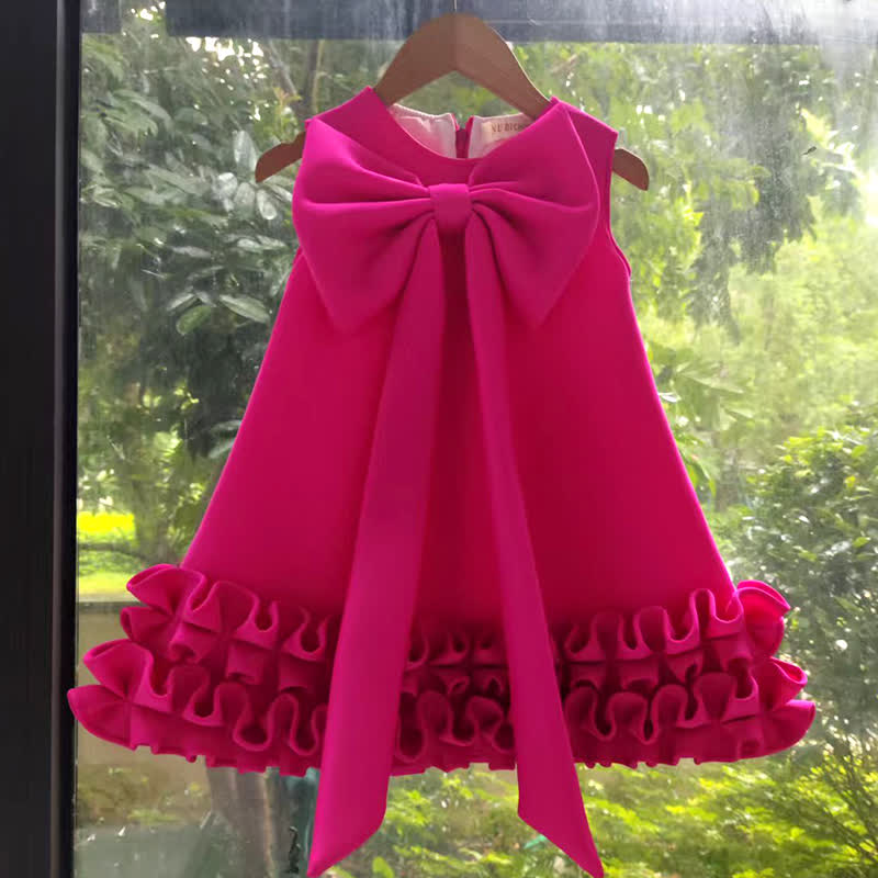 SCUBA KNIT Bow Sleeveless Midi Dresses - image 6