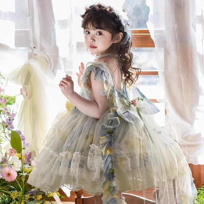 [Archive Sale] Chemical Fiber Blend Rosette Sleeveless Midi Dresses - image 1