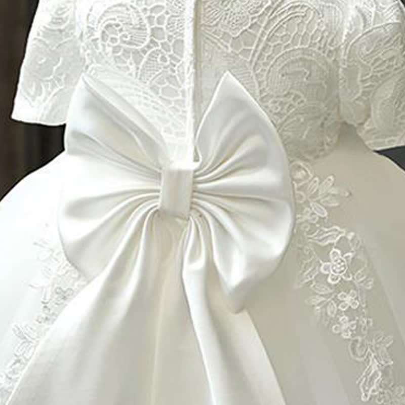 Mesh Applique Long Sleeve Midi Dresses - image 8