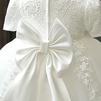 Mesh Applique Long Sleeve Midi Dresses - image 8