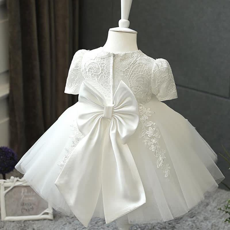 Mesh Applique Long Sleeve Midi Dresses - Short Sleeve - 13-14Y - image 7