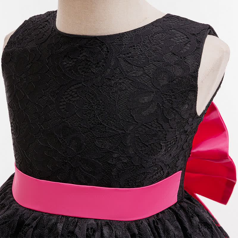 Lace Bow Sleeveless Midi Dresses - image 3