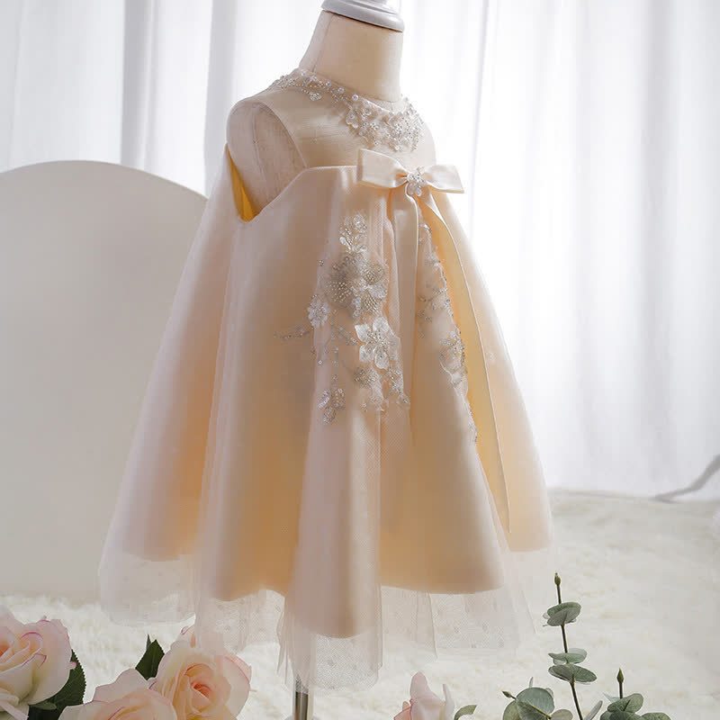 Mesh Applique Sleeveless Midi Dresses - image 2