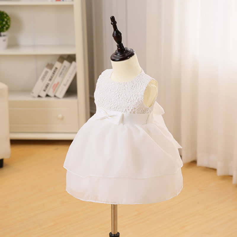 Mesh Bow Sleeveless Midi Dresses - image 2