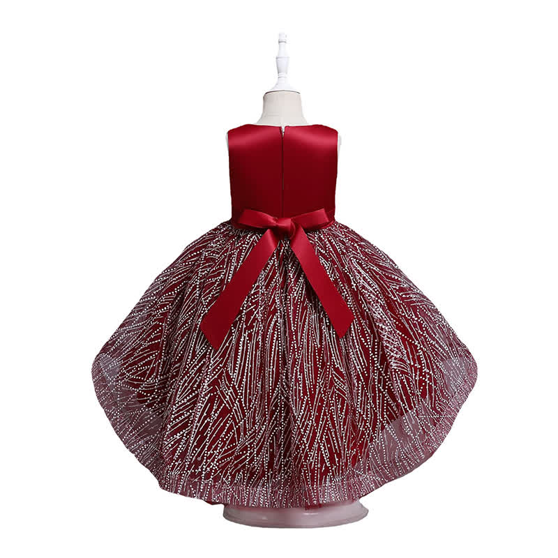 Satin Crystal Sleeveless Midi Dresses - image 2