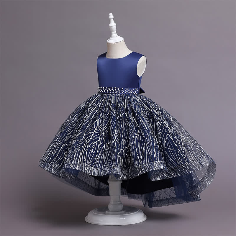 Satin Crystal Sleeveless Midi Dresses - image 6