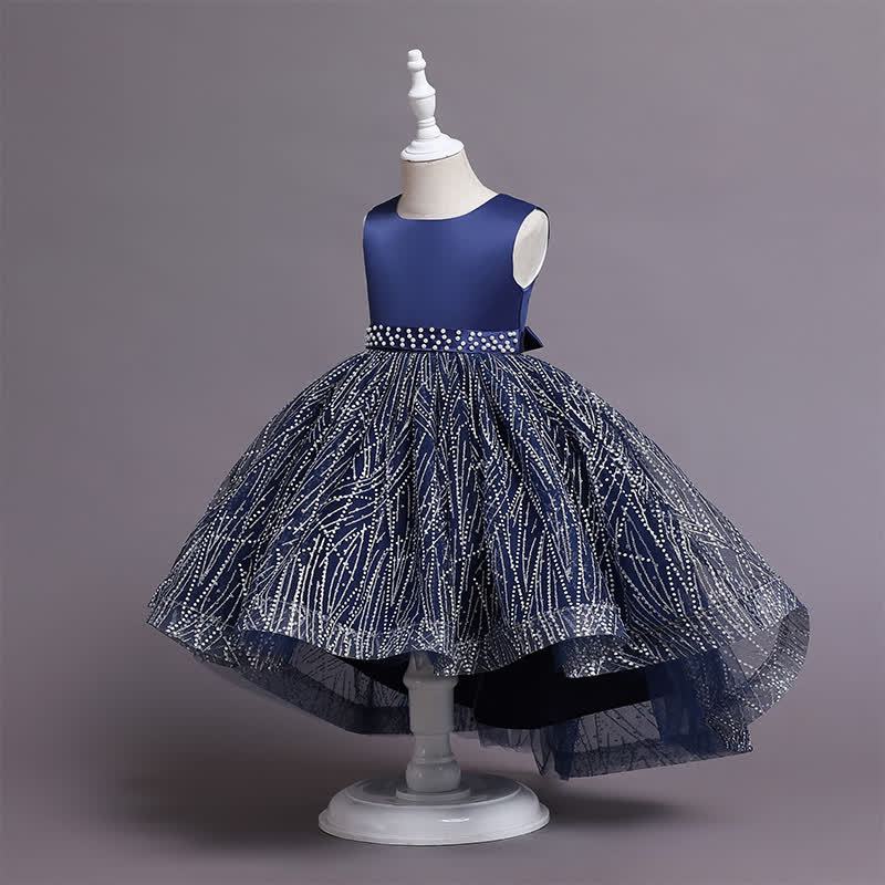 Satin Crystal Sleeveless Midi Dresses - image 6