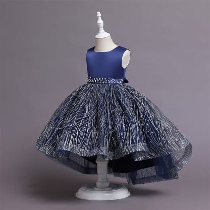 Satin Crystal Sleeveless Midi Dresses - image 6