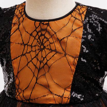 Mesh Folds Sequins Short Sleeve Mid-long Dresses - image 8