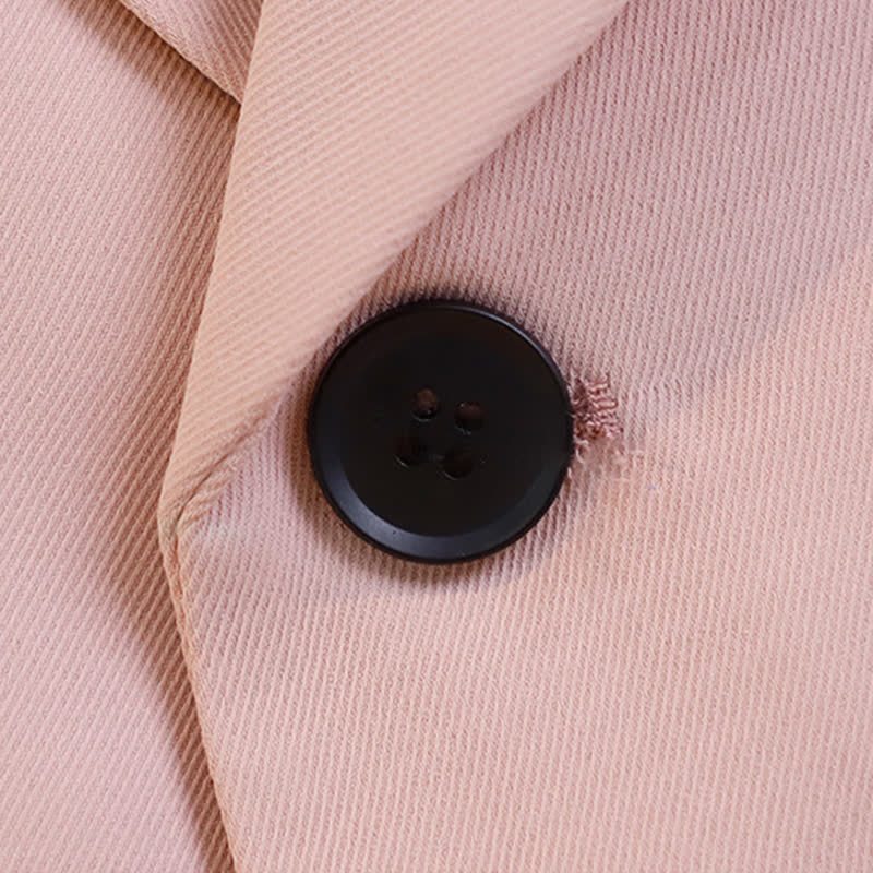 [Archive Sale] Chemical Fiber Blend Button Pocket Stitching Short Sleeve Shorts Two-piece Set - image 5