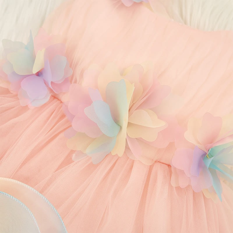 Mesh Sleeveless Mid-long Dresses - image 5