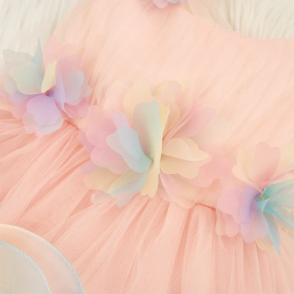 Mesh Sleeveless Mid-long Dresses - image 5