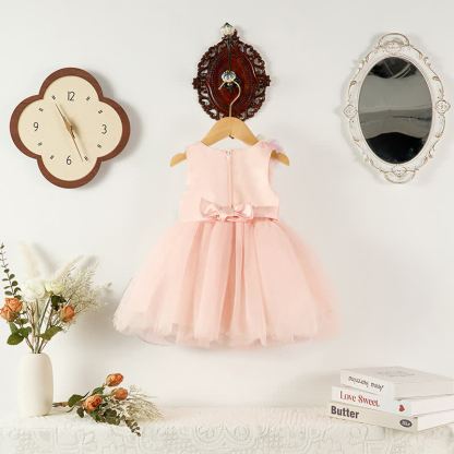 Mesh Sleeveless Mid-long Dresses - image 4