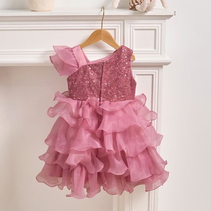 Sequins & Organza Bow Sleeveless Maxi Dresses - image 4